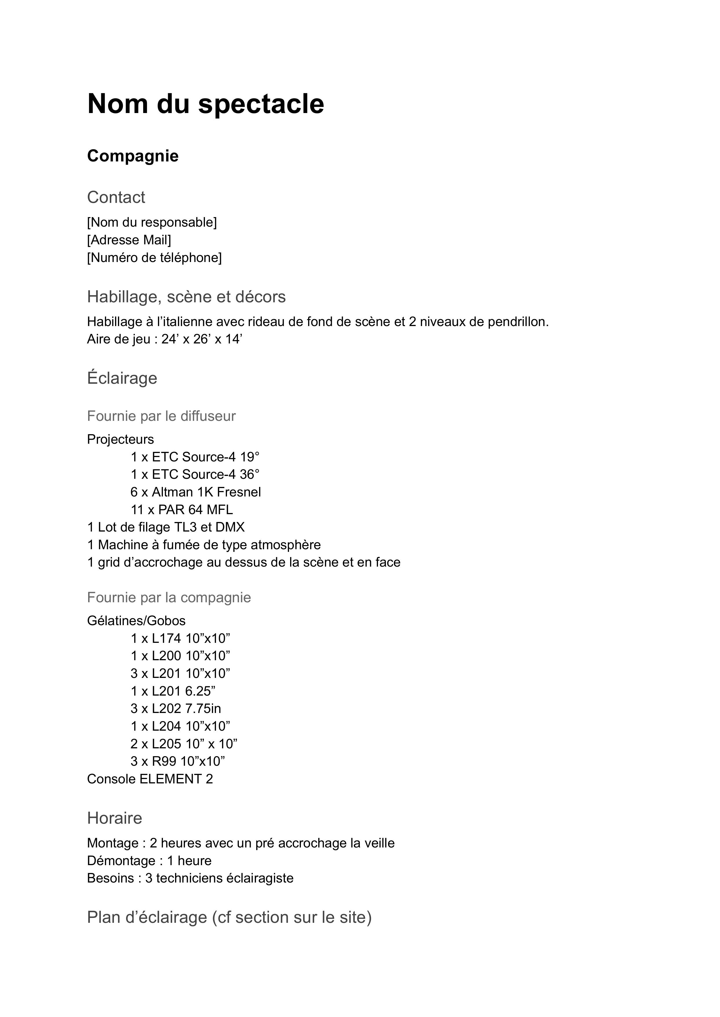 Exemple devis technique